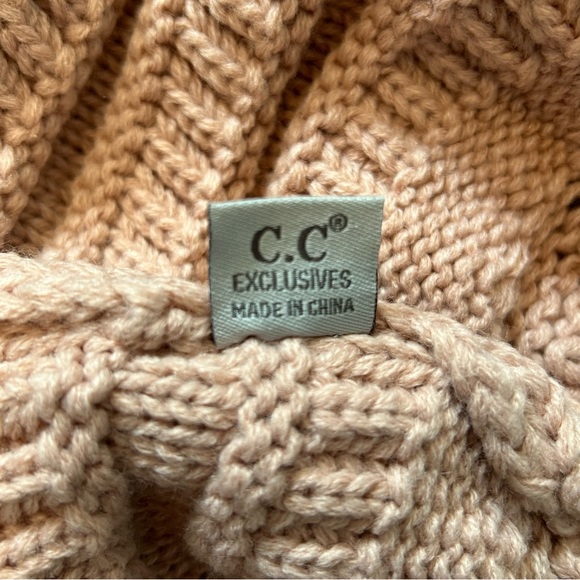 CC Ponytail Beanie - Blush Pink - Picture 9 of 9